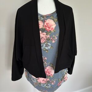 Bolero crop French terry